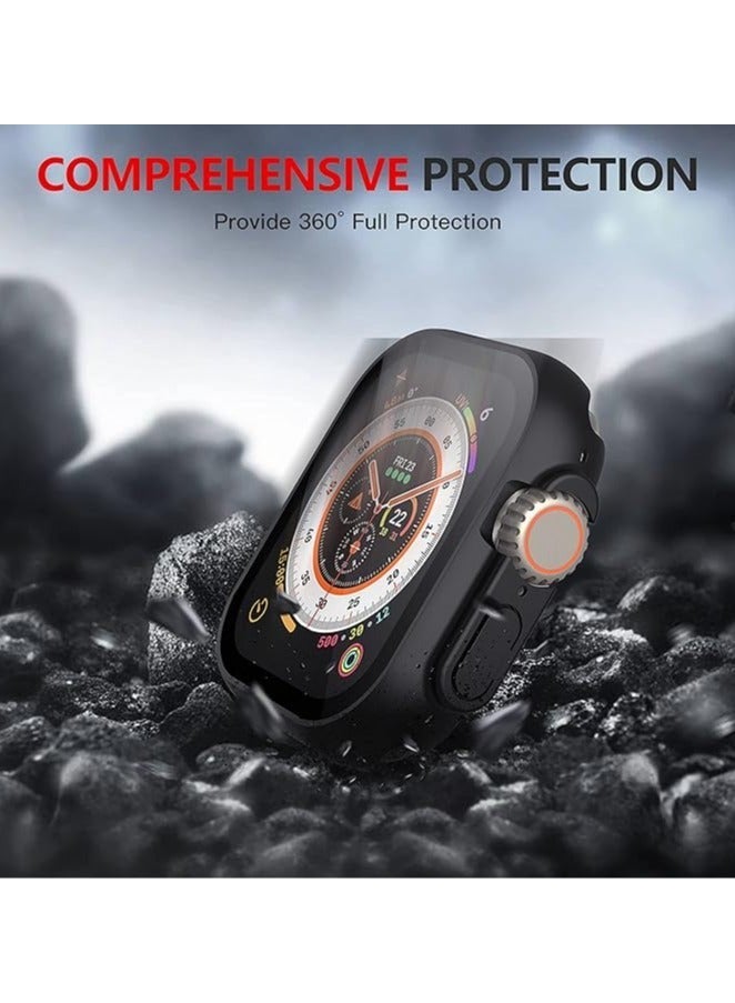 HablTech Protective Case Compatible with Apple Watch Ultra3/Ultra2/Ultra 49mm Case with Tempered Film Screen Protector for iWatch Full Protective Hard PC Bumper Touch Sensitive HD Screen - Image 4
